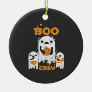 Ornement d'Halloween fantôme de l'équipe Boo