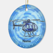 Ornement d'hélicoptère ciel bleu (Gauche)