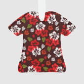 Ornement d'hibiscus de Noël hawaïen (dos)