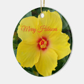 Ornement d'hibiscus jaune (Gauche)