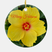 Ornement d'hibiscus jaune (Dos)