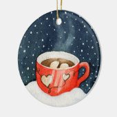 Ornement d'hiver de chocolat chaud (Gauche)