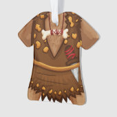 Ornement d'homme des cavernes de vacances de Noël (devant)