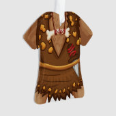 Ornement d'homme des cavernes de vacances de Noël (devant)