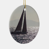 Ornement d'île de voilier et de Catalina (Droite)