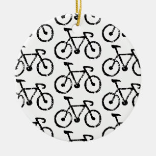 Ornement d'impression de vélo de course