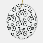 Ornement d'impression de vélo de course (Gauche)