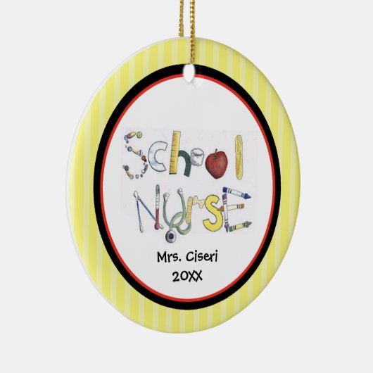 Ornement d'infirmière de l'école adorable (Droite)