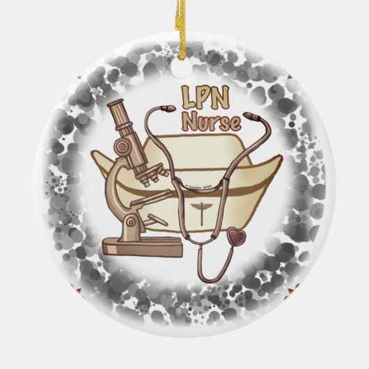 Ornement d'infirmière LPN (Dos)