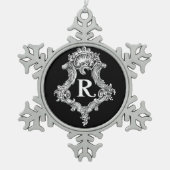 Ornement d'initiale de monogramme de R (Devant)