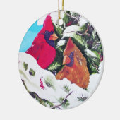 Ornement d'inséparables (Gauche)