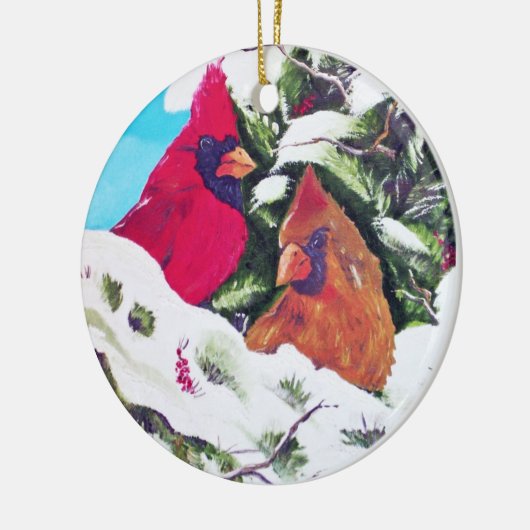 Ornement d'inséparables (Gauche)