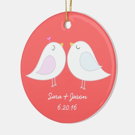 Ornement d'inséparables (Gauche)