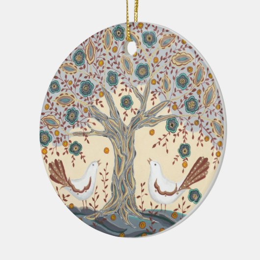 Ornement d'inséparables (Gauche)