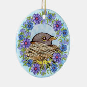 Ornement d'oiseau dans un nid (Droite)