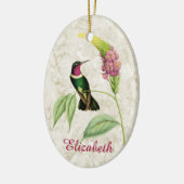 Ornement d'oiseau-de-colibri Throsé Améthyste (Gauche)