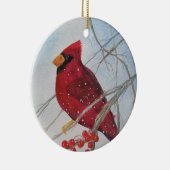 Ornement d'oiseaux Cardinal Noël (Droite)