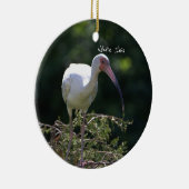 Ornement d'oiseaux Ibis blanc (Droite)