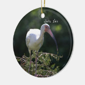 Ornement d'oiseaux Ibis blanc (Gauche)
