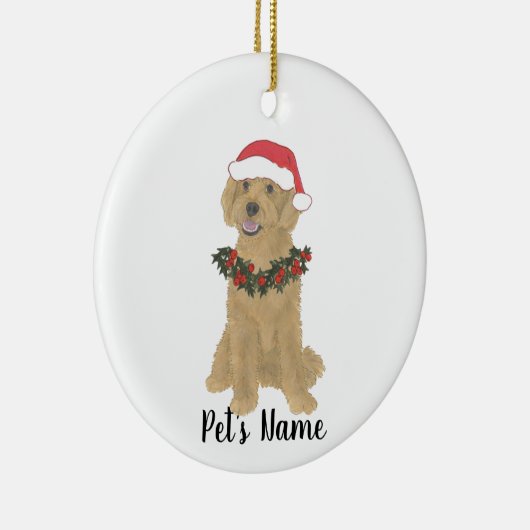 Ornement Doodle (Apricot Rouge Doré) (Droite)