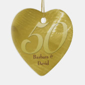 Ornement d'or d'anniversaire de Métal-Regard (Droite)