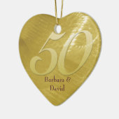 Ornement d'or d'anniversaire de Métal-Regard (Gauche)