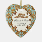 Ornement d'or de français pour le 50e anniversaire (Droite)