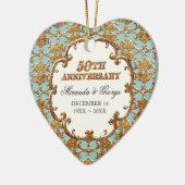 Ornement d'or de français pour le 50e anniversaire (Gauche)