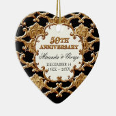 Ornement d'or de français pour le 50e anniversaire (Droite)