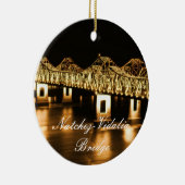 Ornement d'or de Noël de pont de Natchez-Vidalia (Droite)
