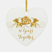 Ornement d'or fait sur commande de Noël (Devant)