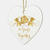 Ornement d'or fait sur commande de Noël (Gauche)