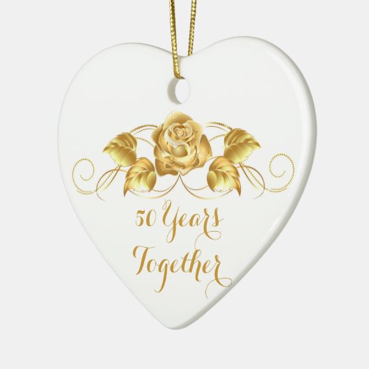 Ornement d'or fait sur commande de Noël (Gauche)