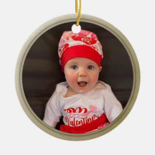 Ornement d'or photo personnel (Devant)