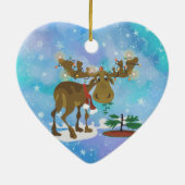 Ornement d'orignaux de Noël (Dos)