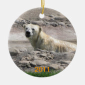 Ornement d'ours blanc (Devant)