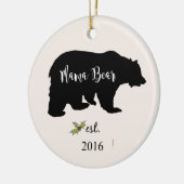 ornement d'ours de maman, ornement de Noël de (Gauche)