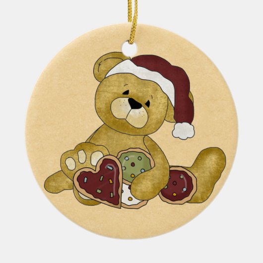 Ornement d'ours en peluche doux (Devant)