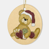 Ornement d'ours en peluche doux (Gauche)