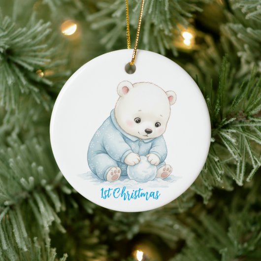 Ornement d'ours polaire mignon (Arbre)