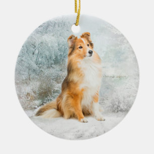 Ornement doux de Noël de Sheltie