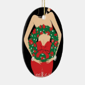 Ornement d'ovale de guirlande (Droite)