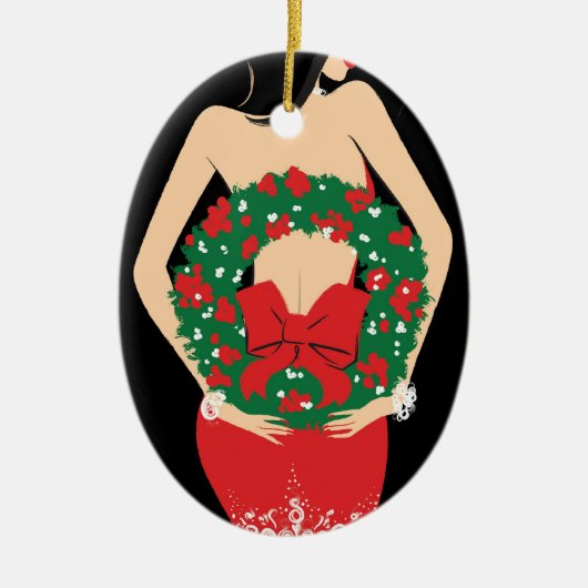 Ornement d'ovale de guirlande (Devant)