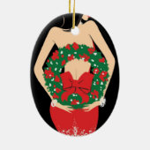 Ornement d'ovale de guirlande (Dos)