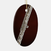 Ornement d'ovale de musicien de Flutist de (Droite)