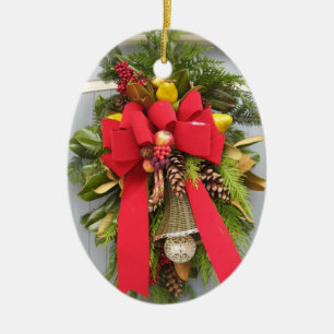 Ornement d'ovale de porte de Noël