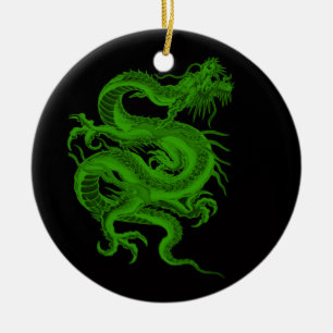Ornement Draco Dragon Vert