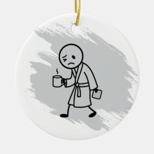 Ornement drôle de douleur de dos, café et lidocaïn