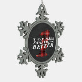 Ornement drôle de flocon de neige d'Enneagram 1 (Gauche)