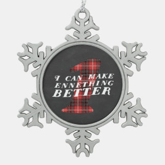 Ornement drôle de flocon de neige d'Enneagram 1